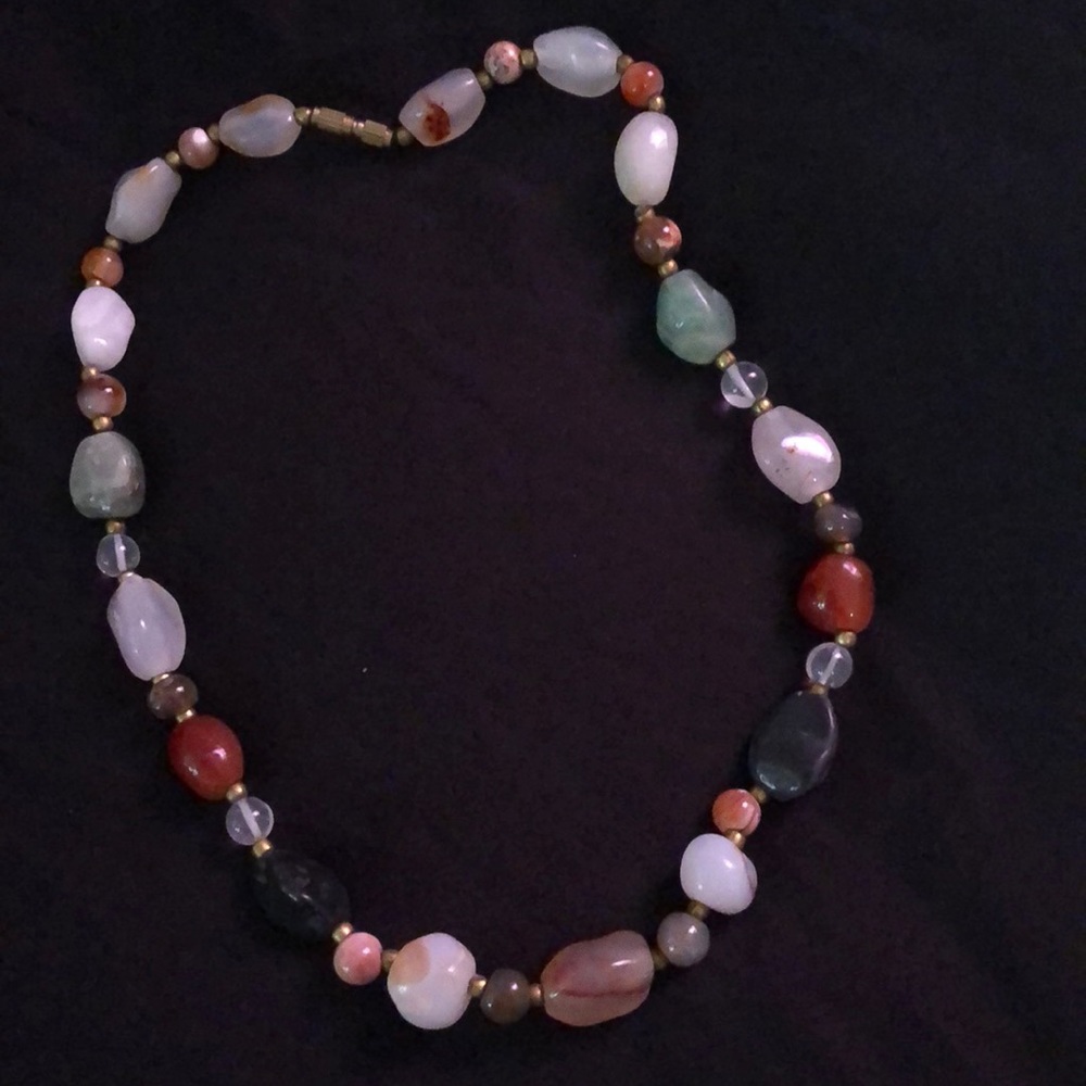 Chunky gem necklace